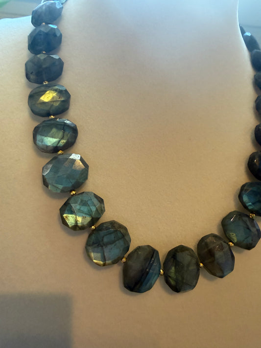 Natural Labradorite necklace
