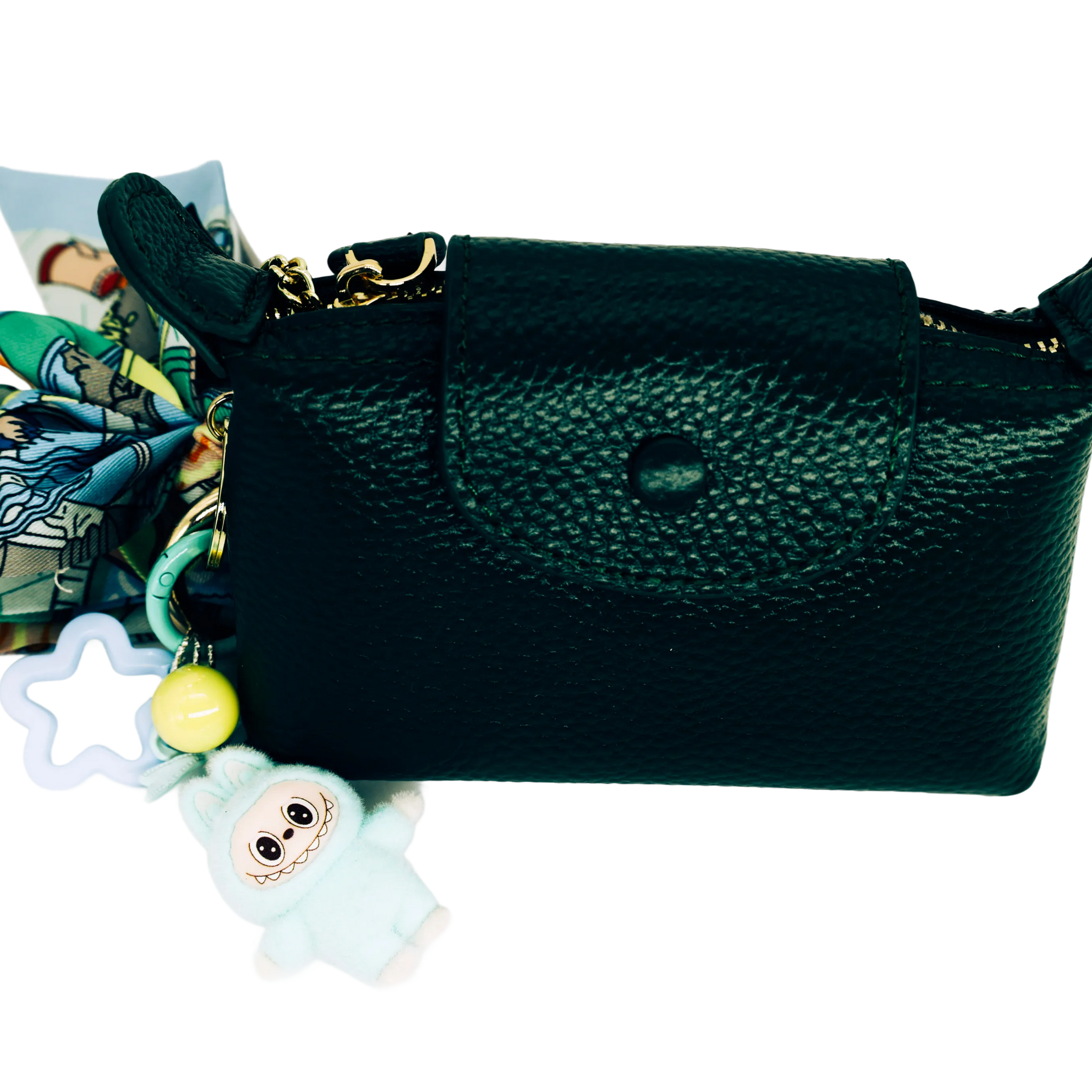 Mini Leather Page Bag Charm