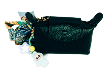 Mini Leather Page Bag Charm