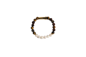 Double Happiness: Wish Capsule Tiger's Eye + Pearl