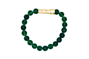 Wish Capsule Bracelet: Green Onyx 8mm
