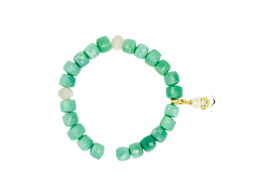 Labubu Sparkles: Russian Amazonite + Moonstone 8mm