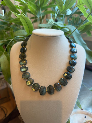 Natural Labradorite necklace