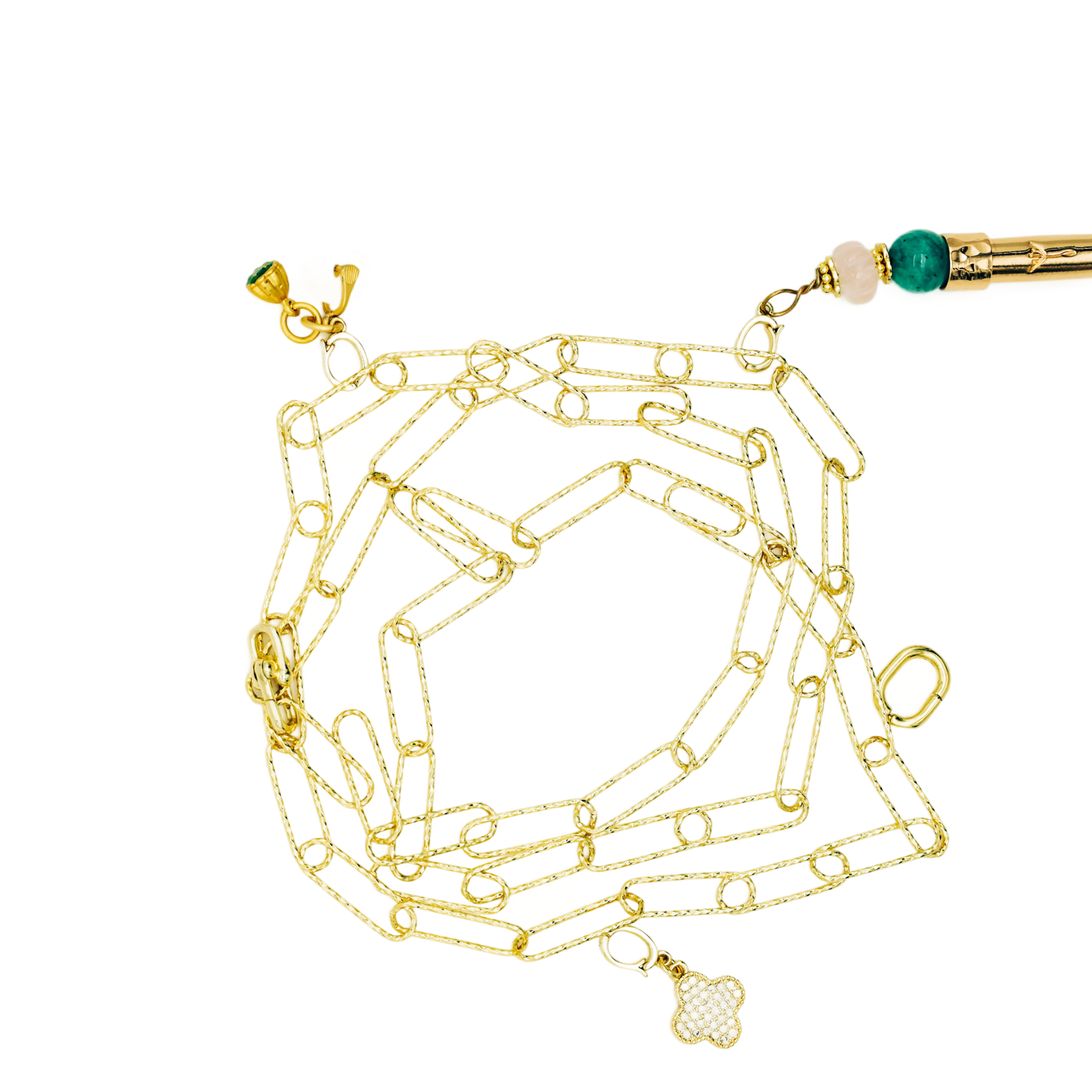 Manifestation Necklace: Fancy Paperclip Chain