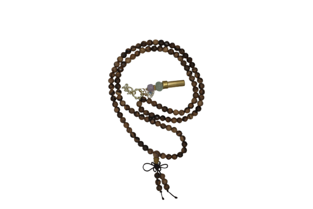 Manifestation Necklace: Dark Wood Beads Necklace